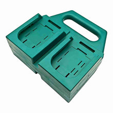 Charger l'image dans la galerie, Support et porte-batteries à 4 emplacements pour batteries Bosch Professional (bleu) GBA 18V