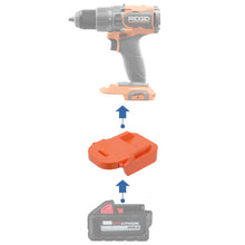 Charger l'image dans la galerie, Adaptateur de batterie Milwaukee 18V vers RIDGID 18V