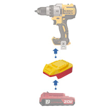 Charger l'image dans la galerie, Adaptateur de batterie Porter Cable 20V vers DeWalt 20V