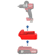 Charger l'image dans la galerie, Adaptateur de batterie Porter Cable 20V vers Milwaukee 18V