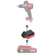 Charger l'image dans la galerie, Adaptateur de batterie Porter Cable 20V vers Milwaukee 18V