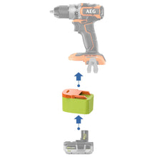Charger l'image dans la galerie, Adaptateur de batterie Ryobi 18V vers AEG 18V