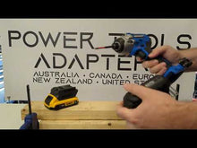 Charger et lire la vidéo dans la visionneuse de la Galerie, Adaptateur de batterie DeWalt 20V vers Mastercraft 20V (Bleu)