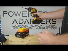 Charger et lire la vidéo dans la visionneuse de la Galerie, Adaptateur de batterie RIDGID 18V vers DeWalt 20V (ABS)
