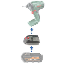 Load image into Gallery viewer, AEG 18V to Bosch (Green) 18V Battery Adapter
