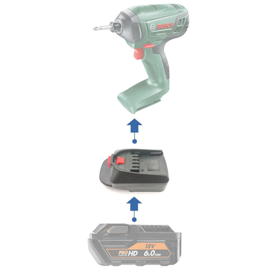 AEG 18V to Bosch (Green) 18V Battery Adapter