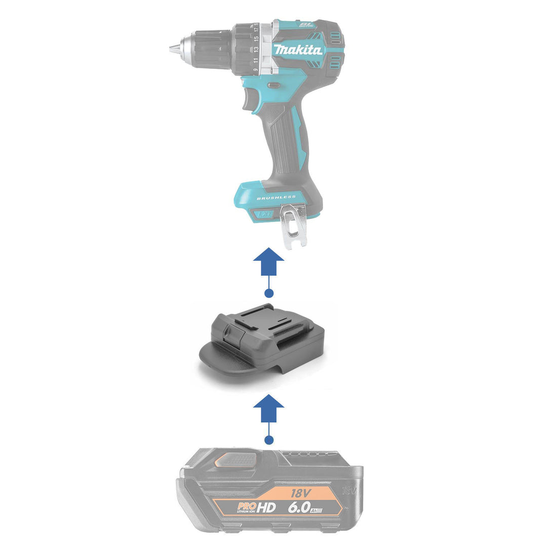 Adaptateur de batterie AEG 18V vers Makita 18V (ABS)