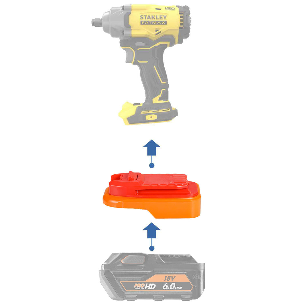 Adaptateur de batterie AEG 18V vers Stanley V20