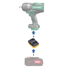 Charger l'image dans la galerie, Adaptateur de batterie Bauer 20V vers Hikoki 18V
