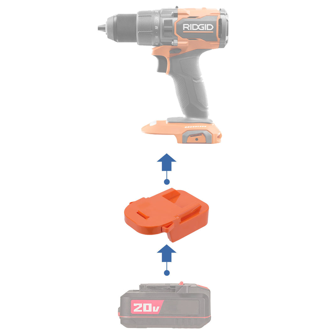 Adaptateur de batterie Bauer 20V vers RIDGID 18V