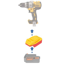 Charger l&#39;image dans la galerie, Black and Decker 20V à DeWalt 20V Adaptateur de Batterie
