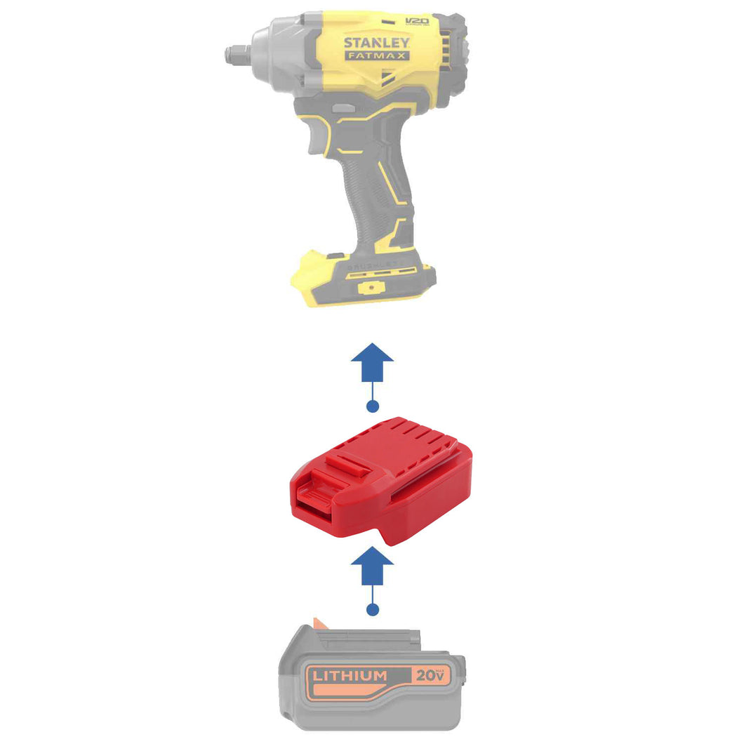 Black & Decker 20V à Stanley V20 Adaptateur de Batterie