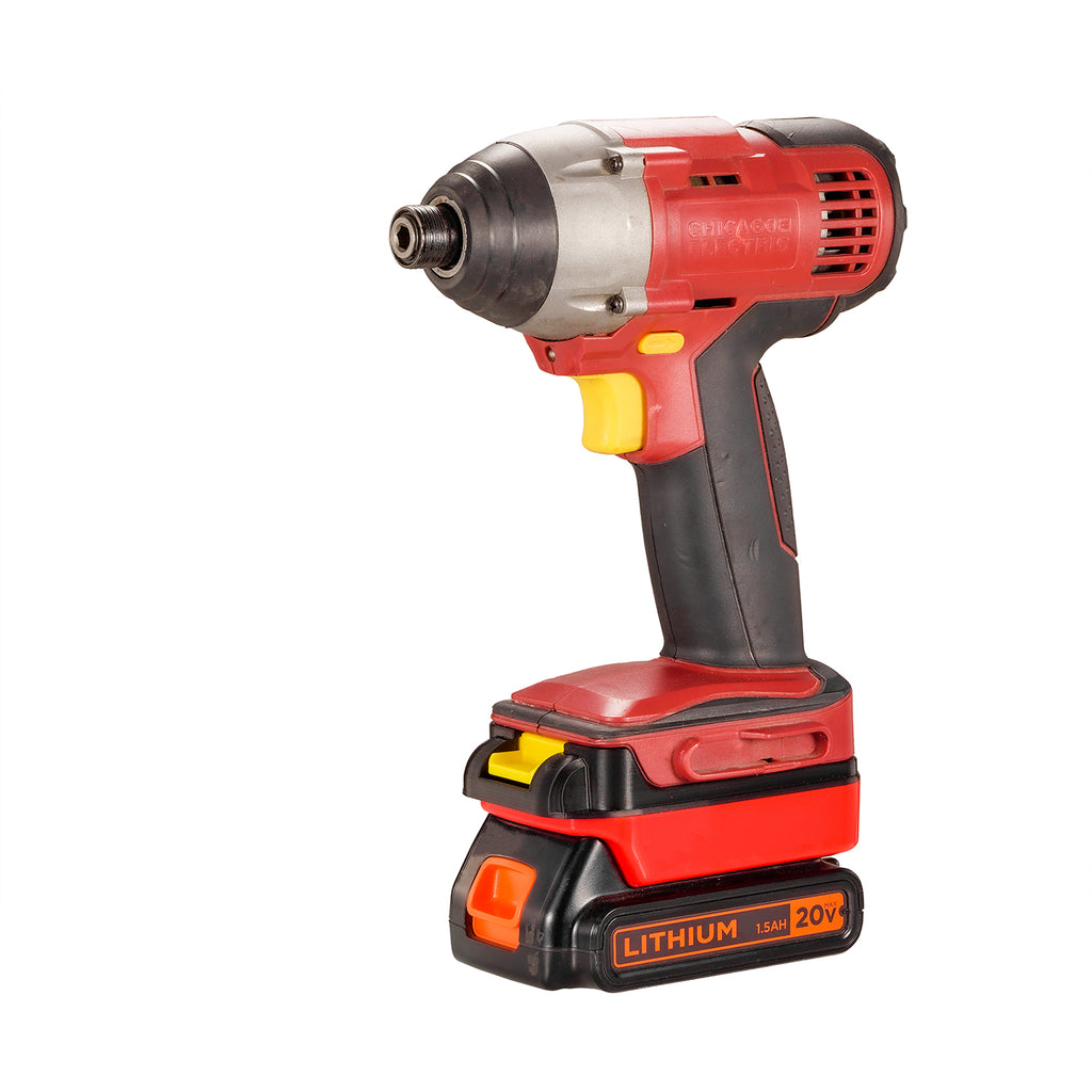 Adaptateur de batterie Black and Decker 20V vers Chicago Electric 18V