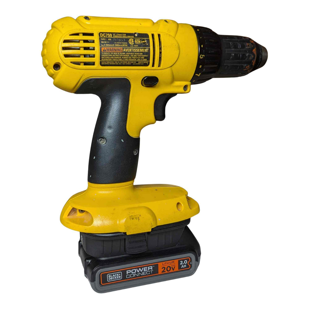 Black and Decker 20V to DeWalt 18V Battery Adapter