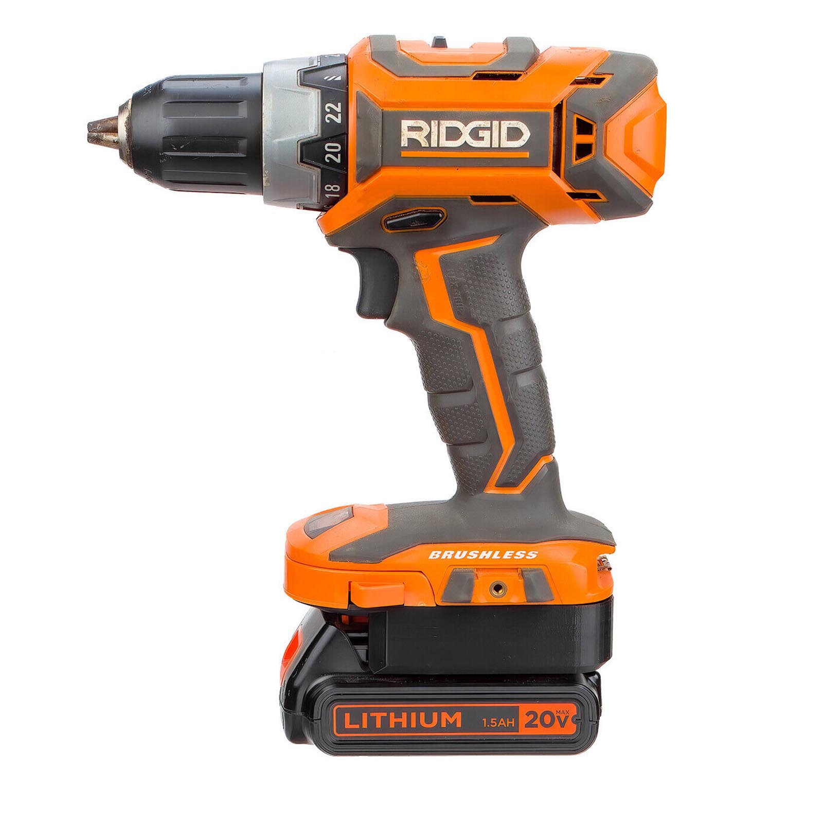 Black and Decker 20V to RIDGID 18V Battery Adapter