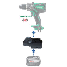 Charger l'image dans la galerie, Adaptateur de batterie Bosch (Vert) 18V vers Metabo HPT 18V
