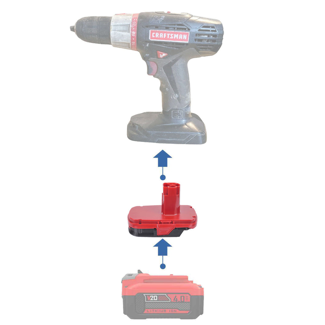 Adaptateur de batterie Craftsman 20V vers Craftsman 19,2V