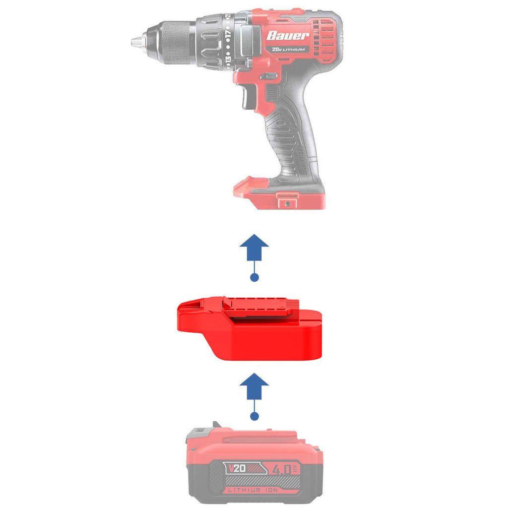 Craftsman 20V vers Bauer 20V Adaptateur de batterie