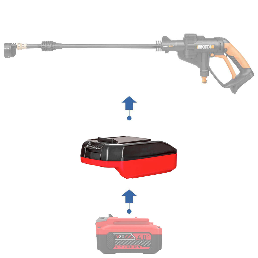 Craftsman 20V to WORX 20V PowerShare (Orange) Battery Adapter