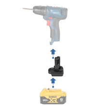 Charger l&#39;image dans la galerie, DeWalt 20V à Bosch 12V Adaptateur de Batterie
