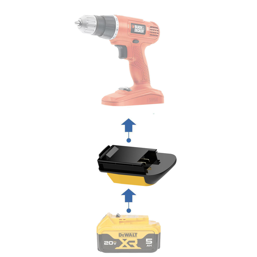 DeWalt 20V to Black and Decker 18V Ni-Cd Battery Adapter