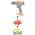 Adaptateur de batterie DeWalt 20V vers RIDGID 18V