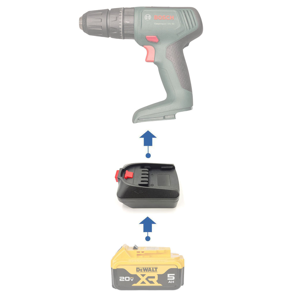 DeWalt 20V vers Bosch (vert) 18V Adaptateur de batterie