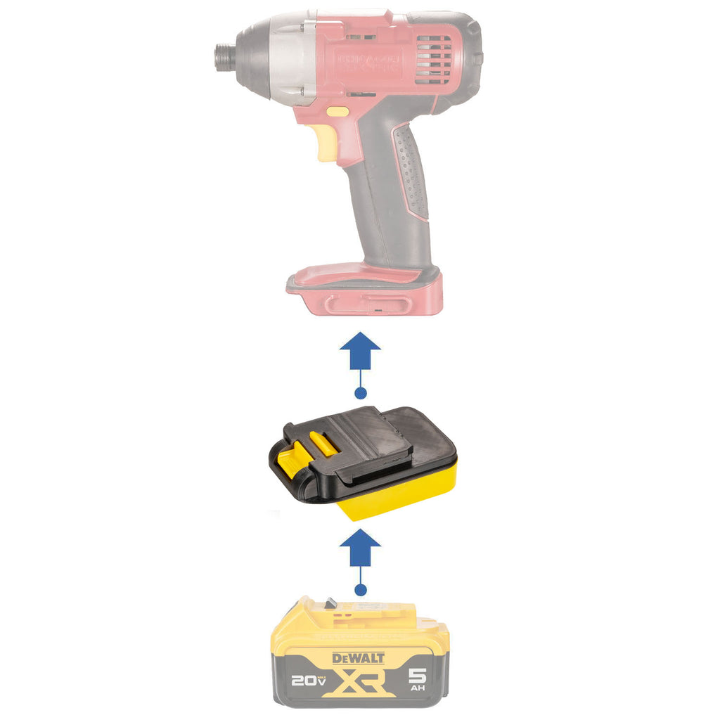 Adaptateur de batterie DeWalt 20V vers Chicago Electric 18V