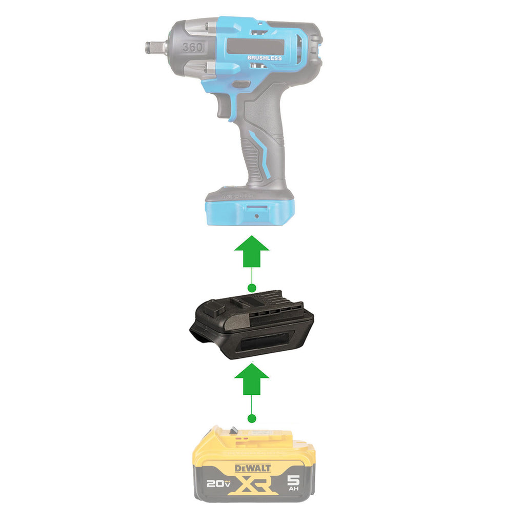 DeWalt 20V to Mastercraft 20V (Blue) Battery Adapter