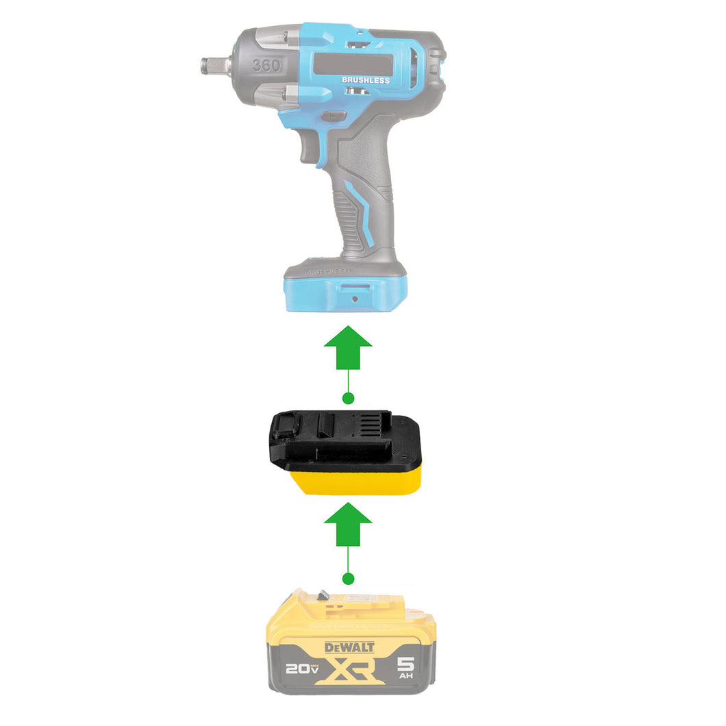 DeWalt 20V à Mastercraft 20V (Bleu) Adaptateur de Batterie