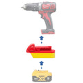 DeWalt 20V MAX vers Milwaukee M18 Adaptateur de batterie