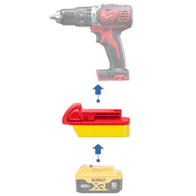 Load image into Gallery viewer, DeWalt 20V to Milwaukee 18V Battery Adapter
