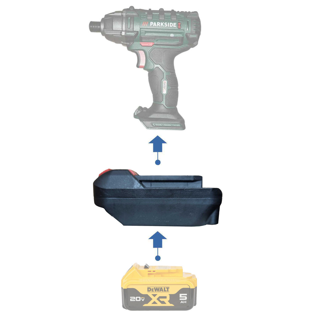 DeWalt 20V vers Parkside X20V Adaptateur de batterie