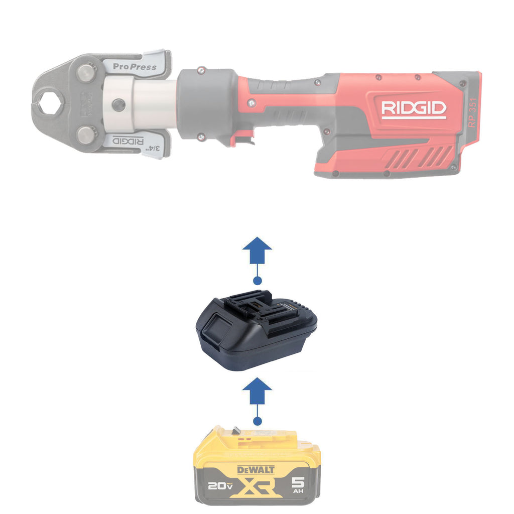 DeWalt 20V vers RIDGID RED 18V Adaptateur de batterie