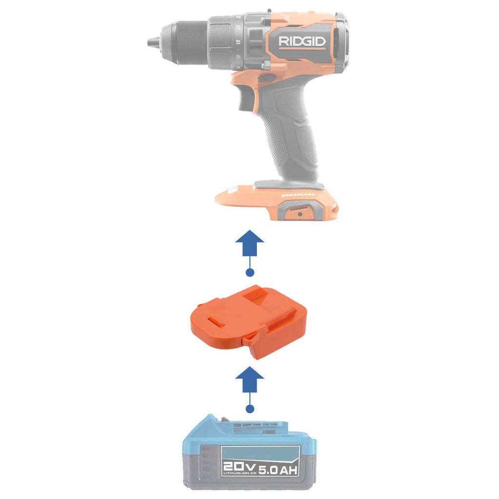 Adaptateur de batterie Hercules 20V vers RIDGID 18V