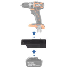 Load image into Gallery viewer, Makita 18V to AEG 18V Battery Adapter
