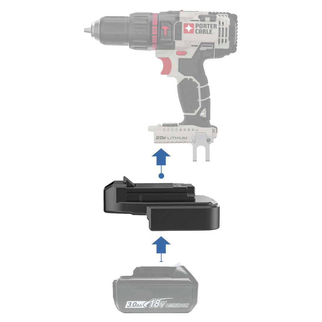 Adaptateur de batterie Makita 18V vers Porter Cable 20V
