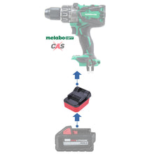 Charger l&#39;image dans la galerie, Milwaukee 18V à Metabo 18V HPT Adaptateur de Batterie
