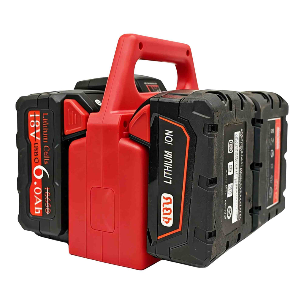 4 batteries – Support et poignée de transport pour batteries Milwaukee M18 18V
