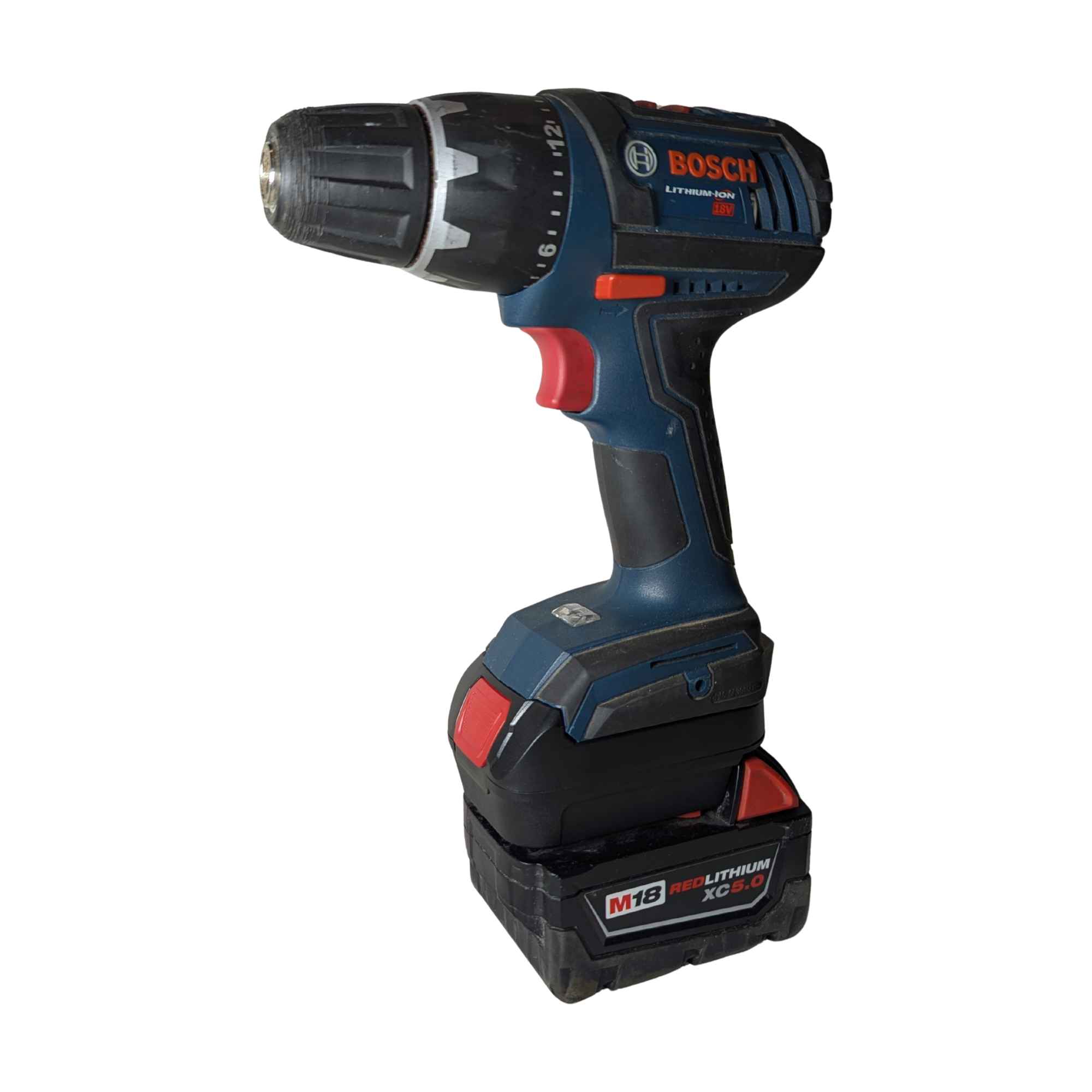 Adaptateur de batterie Milwaukee 18V vers Bosch (Bleu) 18V