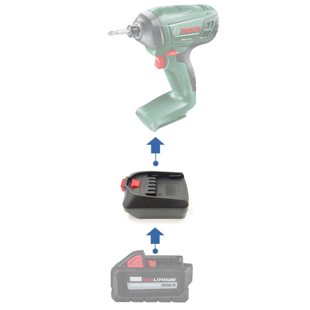 Milwaukee 18V à Bosch 18V Adaptateur de Batterie