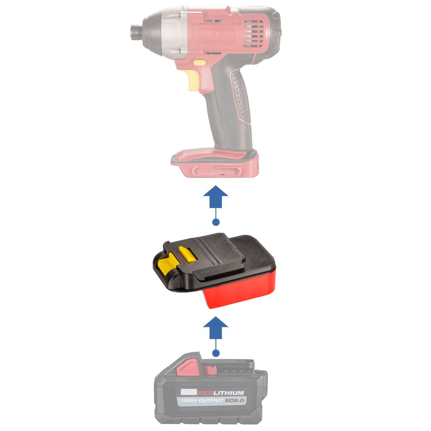 Milwaukee 18V to Chicago Electric 18V Battery Adapter