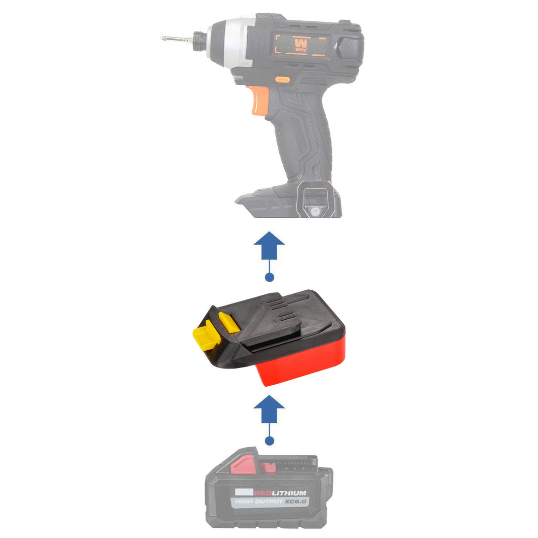 Adaptateur de batterie Milwaukee 18V vers WEN 20V