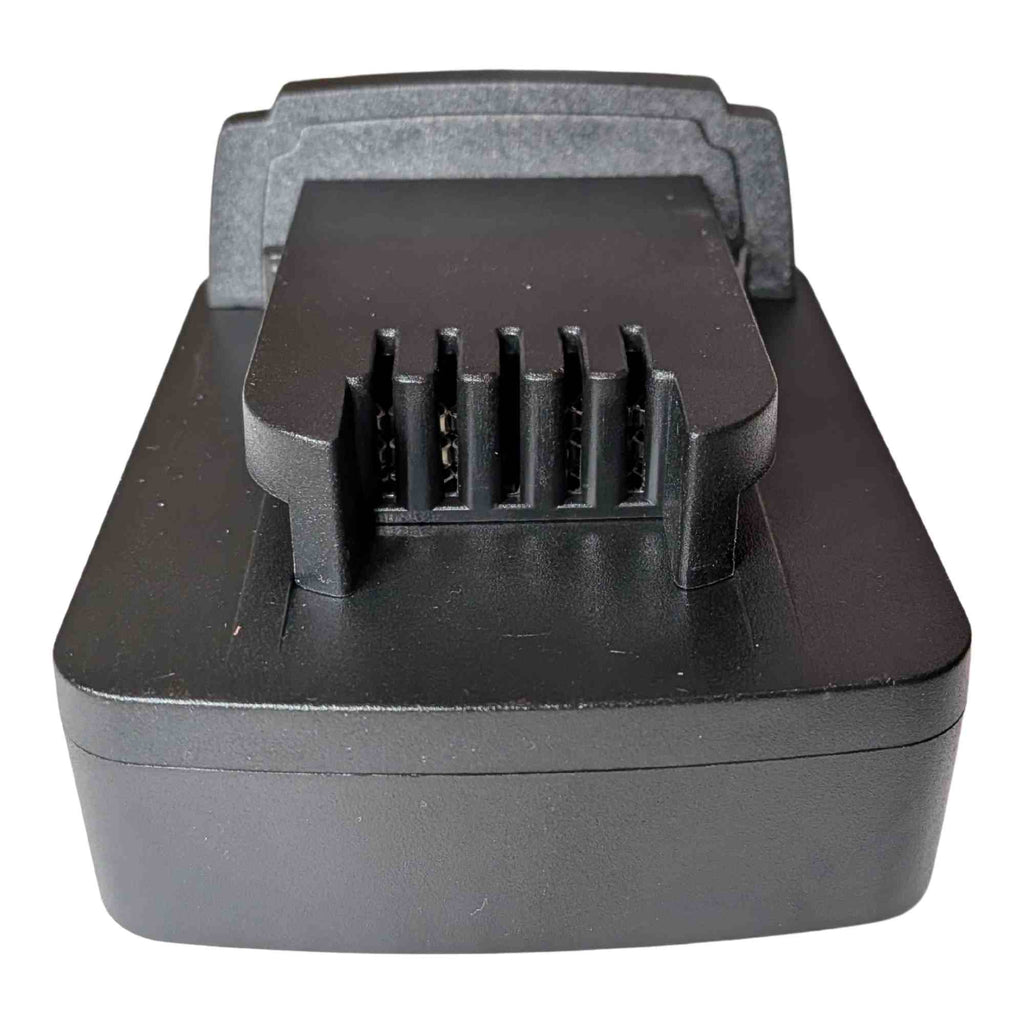 Parkside X20V to Milwaukee M18 battery adapter - Milwaukee tool-side connection end-on