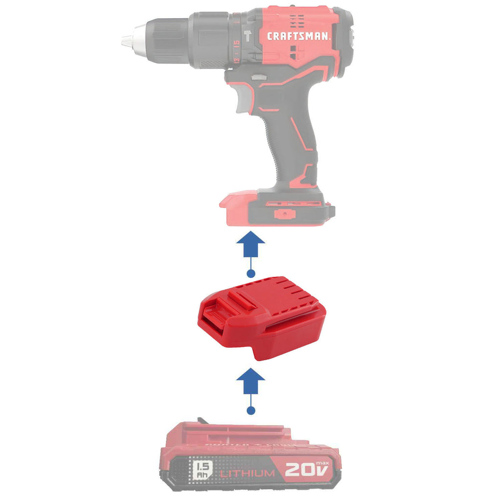 Adaptateur de batterie Porter Cable 20V vers Craftsman 20V