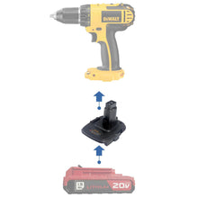 Charger l&#39;image dans la galerie, Adaptateur de batterie Porter Cable 20V vers DeWalt 18V
