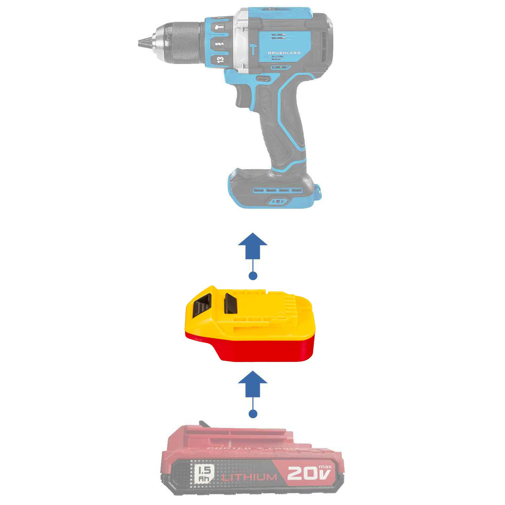 Adaptateur de batterie Porter Cable 20V vers Hercules 20V