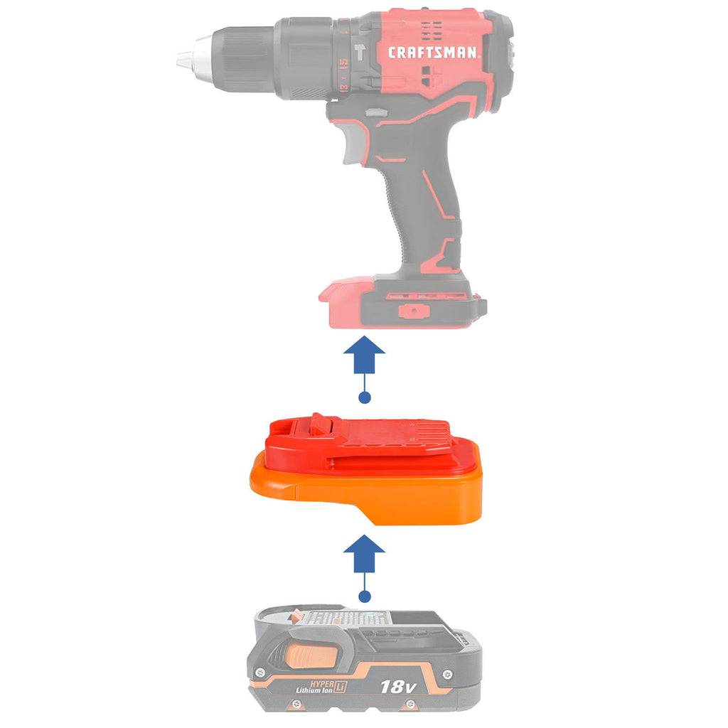 RIDGID 18V vers Craftsman 20V Adaptateur de batterie