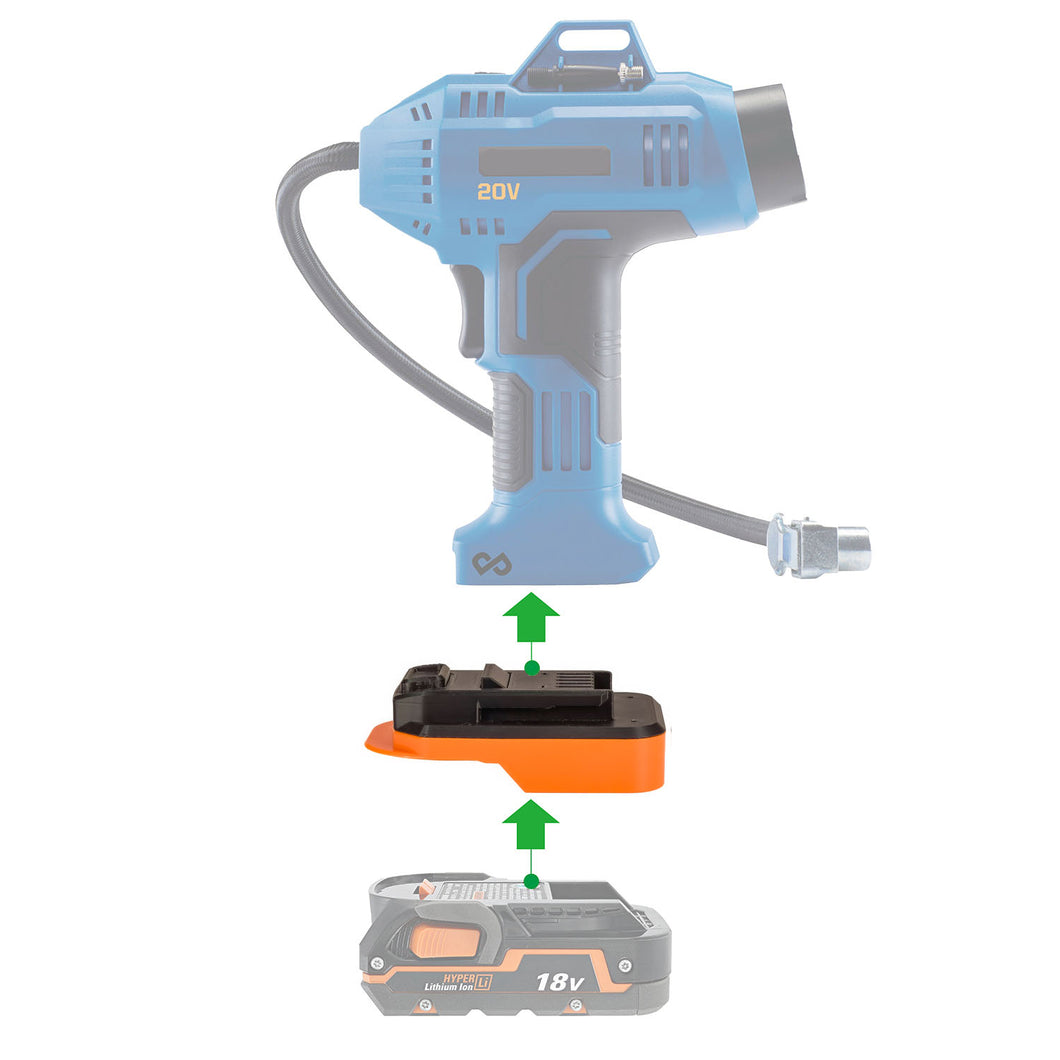 RIDGID 18V à Mastercraft 20V (Bleu) Adaptateur de Batterie