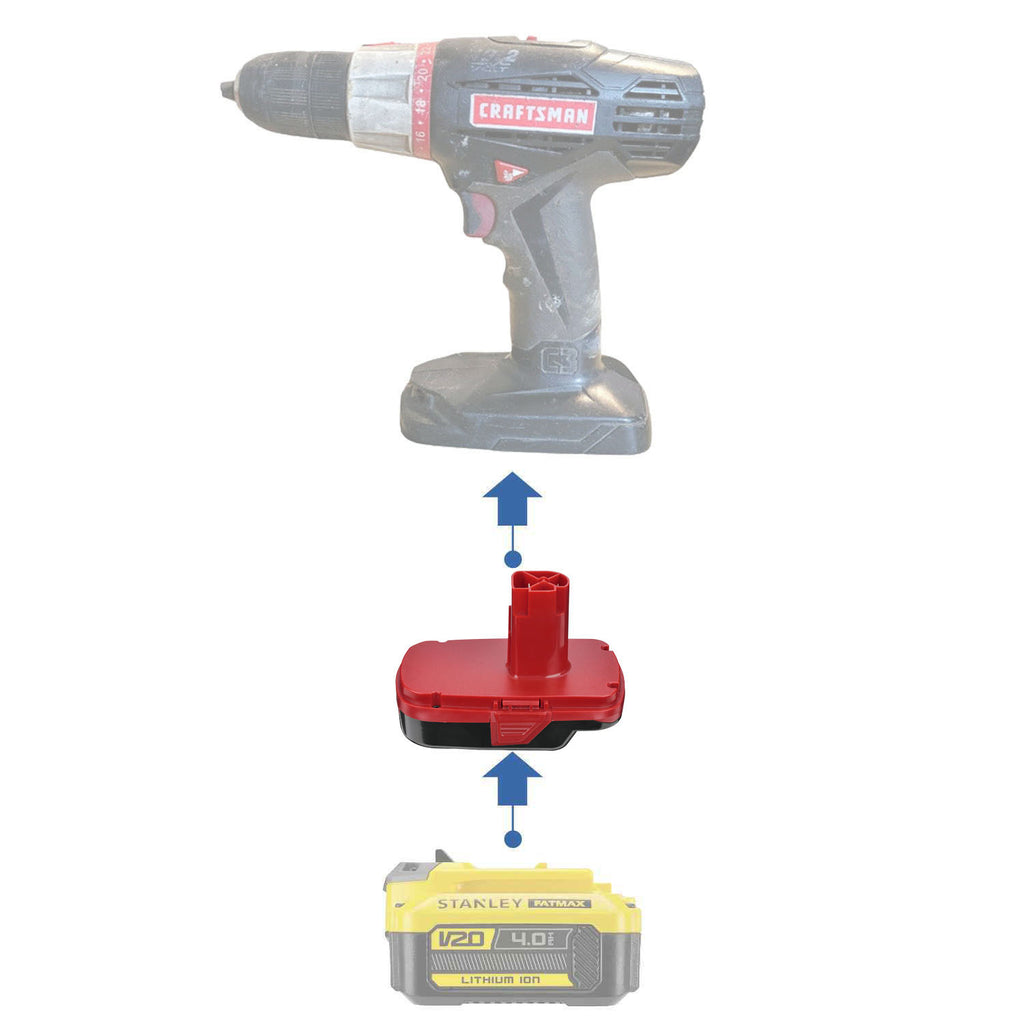 Stanley V20 vers Craftsman 19,2 V Adaptateur de batterie